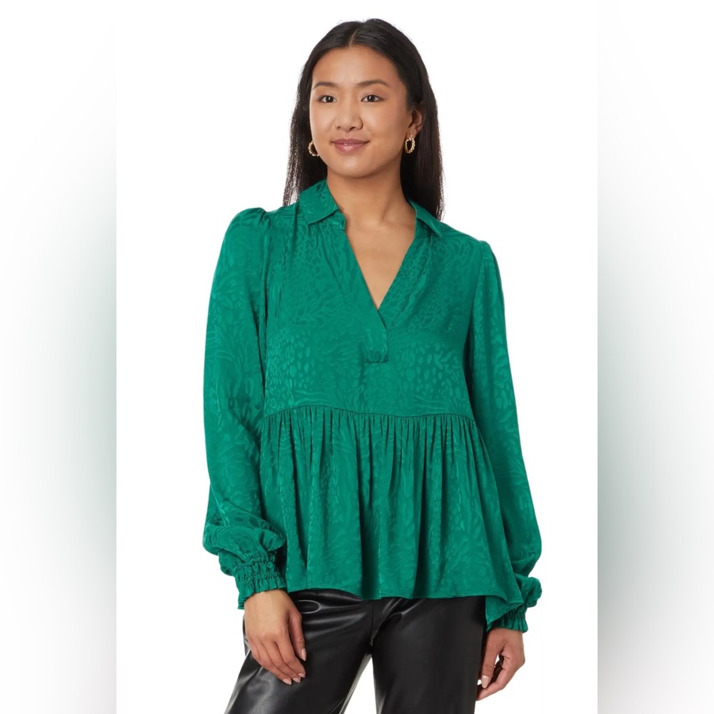 NWT Lilly Pulitzer Jaylene Evergreen Party Animal Long Sleve Jacquard Size 16